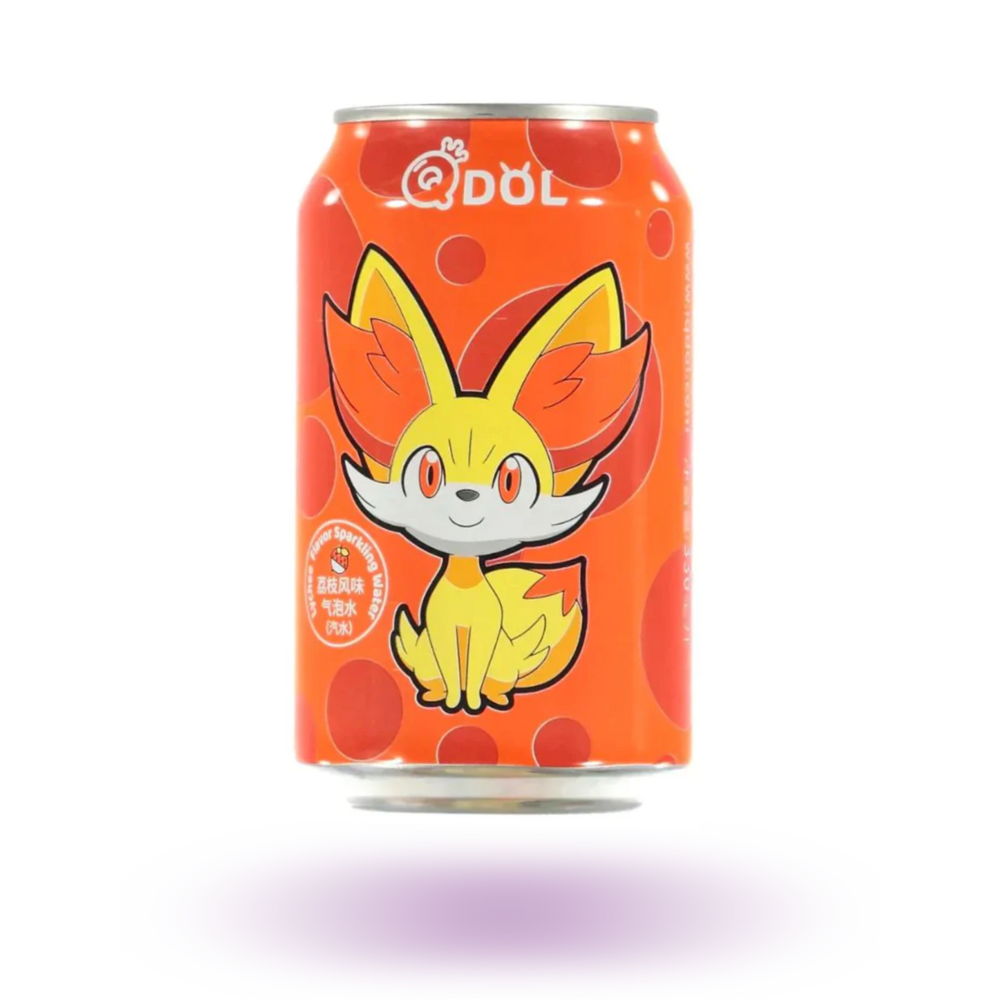 Qdol Pokémon Fennekin Sparkling Water Lychee 330ml