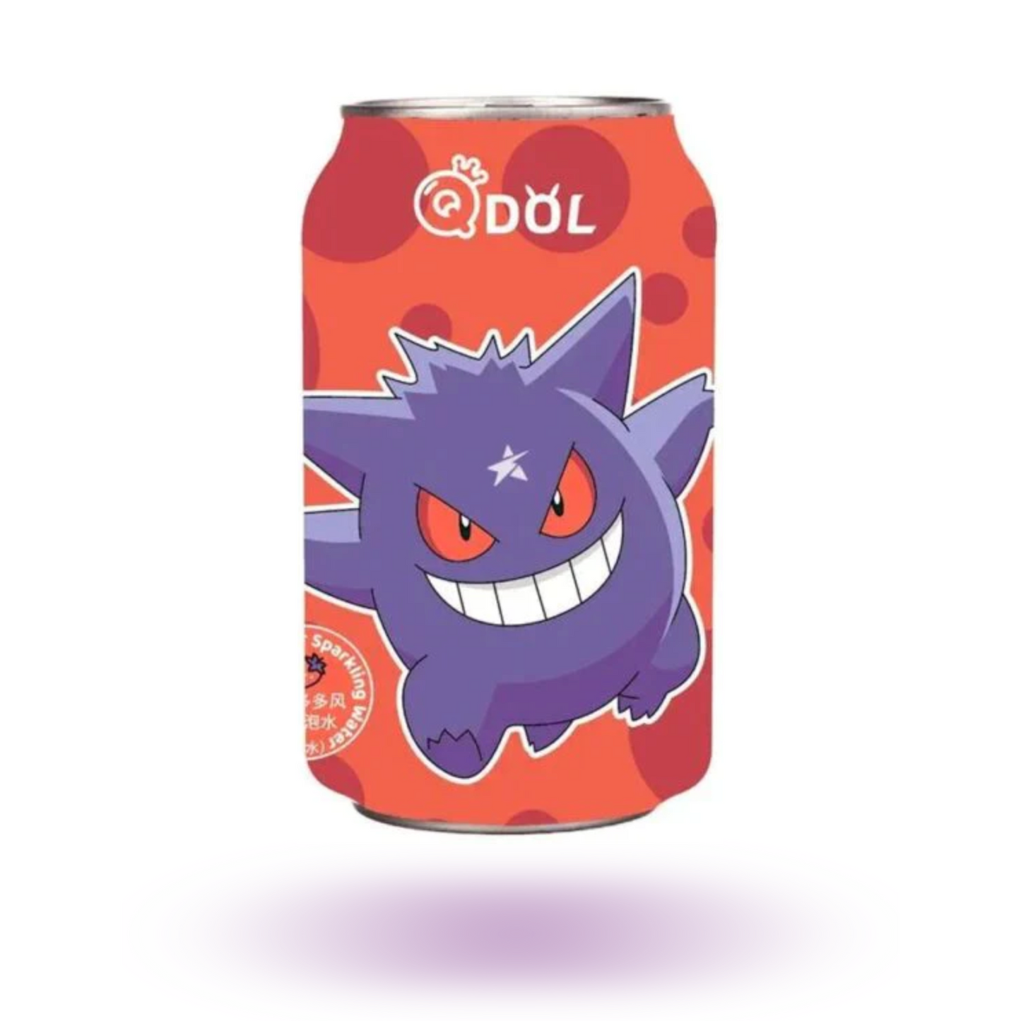 Qdol Pokémon Gengar Sparkling Water Strawberry 330ml