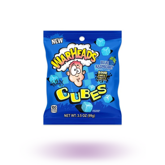 Warheads Blue Raspberry Cubes 99g